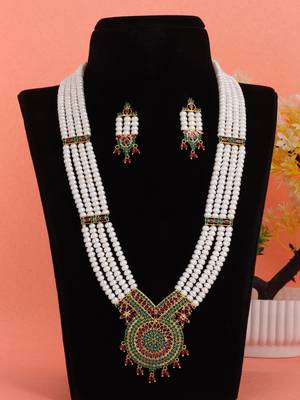 Natural fresh water pearls set from hyderabad 1