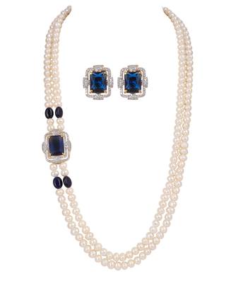 Natural fresh water pearls set from hyderabad 3
