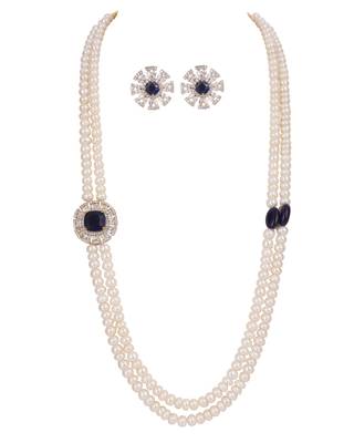Natural fresh water pearls set from hyderabad 3