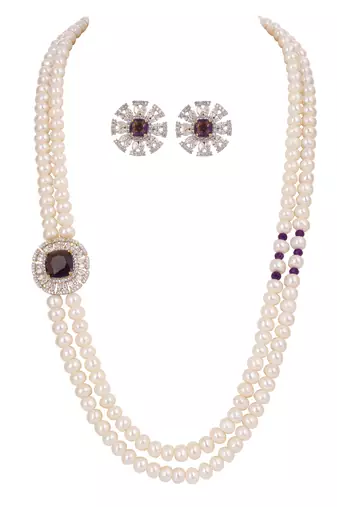 Natural fresh water pearls set from hyderabad