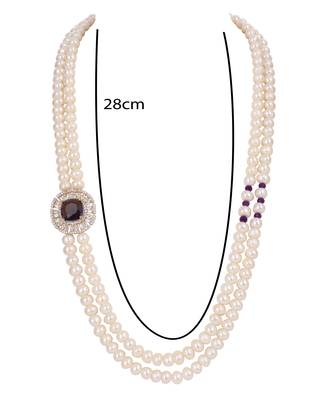 Natural fresh water pearls set from hyderabad 3