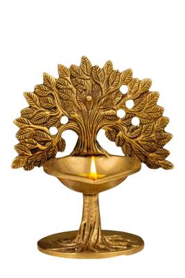 The advitya brass kalpavriksha diya 2