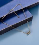 Steel toned anti-tarnish daily useable western look chain pendant