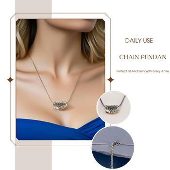 Steel toned anti-tarnish daily useable western look chain pendant 4