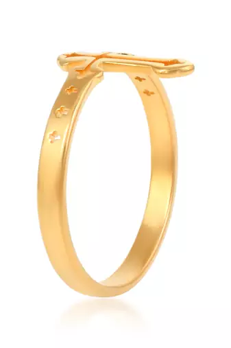 Memoir brass goldplated jesus crucifix cross fingerring christian jewellery finger ring men women