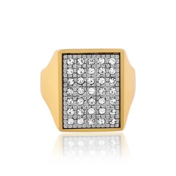 Memoir brass goldplated lab diamond moissanite men engagement wedding men fashion jewellery finger ring 2