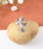 Memoir brass silver plated lizard design fashion jewellery finger ring for men and women