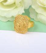Memoir gold plated shirdi sai baba finger ring men temple jewellery hindu god