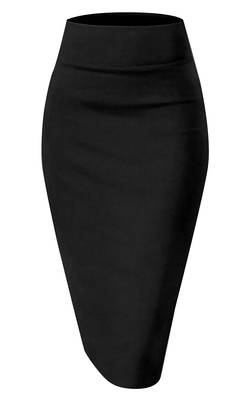Black Solid Nylon Soft Skirt Shape Wear Bottom Wear 2
