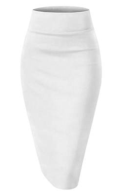 Women's Plain White Nylon Soft Skirt Silhoutte Shape Wear Skirt 2