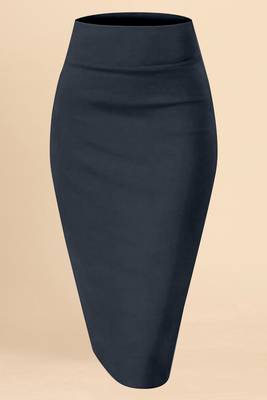 Women's Plain Grey Nylon Soft Skirt Silhoutte Shape Wear Skirt 2