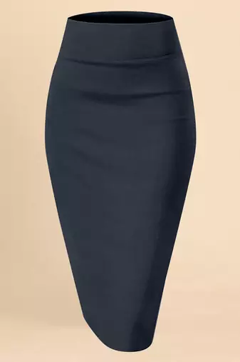 Trendmalls Women's Plain Grey Nylon Soft Skirt Silhoutte Shape Wear Skirt