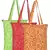 eco-friendly multicolor floral printed cotton canvas shopping bags (pack of 3)
