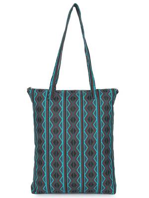 eco-friendly multicolor floral printed cotton canvas shopping bags (pack of 3) 2