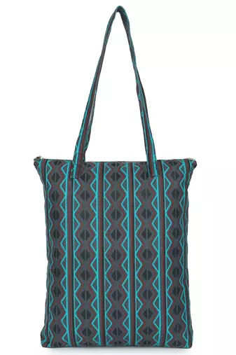 eco-friendly multicolor floral printed cotton canvas shopping bags (pack of 3)