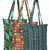 eco-friendly multicolor abstract printed cotton canvas shopping bags (pack of 3)
