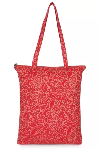 eco-friendly multicolor floral printed cotton canvas shopping bags (pack of 3)