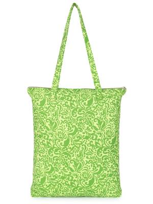 eco-friendly multicolor printed cotton canvas shopping bags (pack of 3) 4