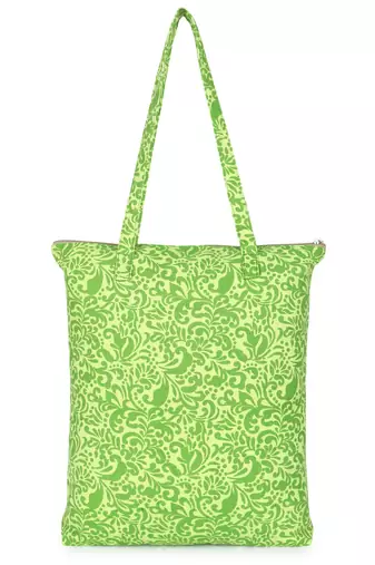 eco-friendly multicolor printed cotton canvas shopping bags (pack of 3)