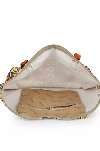 eco-friendly multicolor printed cotton canvas shopping bags (pack of 3)