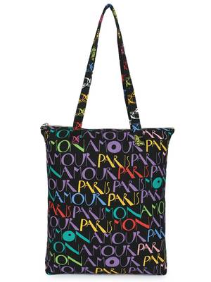 eco-friendly multicolor printed cotton canvas shopping bags (pack of 3) 3