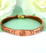 Memoir copper plated alloy sai baba bangle bracelet kada - open ended adjustable health beneficial