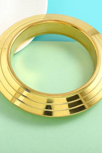 Memoir pure brass super gloss heavy 395 gms thick 20mm broad bracelet bangle kada for men