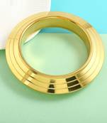 Memoir pure brass super gloss heavy 395 gms thick 20mm broad bracelet bangle kada for men  