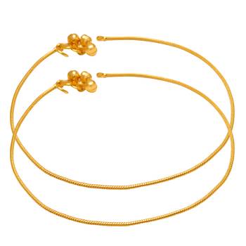 Memoir micron gold plated thin payal pajeb anklet women foot jewelry 1