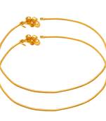 Memoir micron gold plated thin payal pajeb anklet women foot jewelry