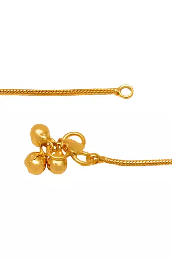 Memoir micron gold plated thin payal pajeb anklet women foot jewelry