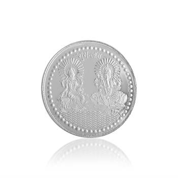 Memoir silver Plated lakshmi ganesh coin chandi sikka hindu puja item gift festival marriage   1