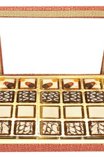 20 pcs assorted choco dryfruit bites hamper box