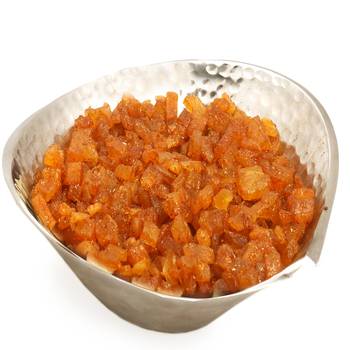 Diwali dryfruits  hampers- silver aluminium masala mango bowl 1
