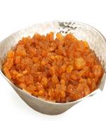 Diwali dryfruits  hampers- silver aluminium masala mango bowl