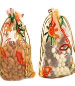 Diwali hampers- almonds and nutties net pouch