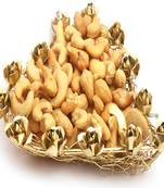Diwali dryfruits  hampers- mesh heart roasted cashew tray