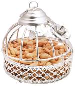 Diwali dryfruits  hampers- silver roasted cashews  cage
