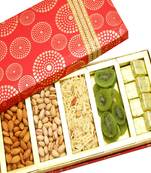 Diwali hampers -satin 5 part hamper box