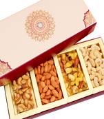 Diwali dryfruits-long fusion cashews,almonds, dryfruit chikki box hamper