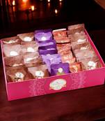 Ghasitaram big hamper tray of 50 mewa bites, sugarfree anjeer bites and cookies