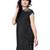 Black Printed Cotton Cape Sleeve Kurti