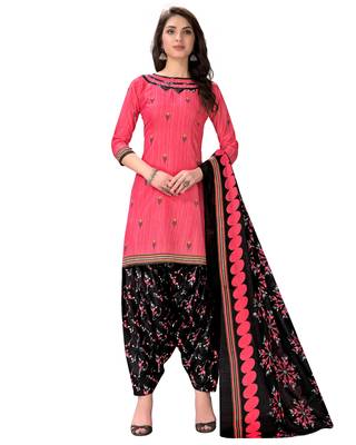beige & pista green cotton printed unstitched salwar suit material (combo of 2) 3