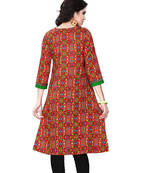 Multi printed Cotton 3/4 Sleeve Kurti