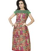 Multi printed Cotton Cap Sleeve Kurti