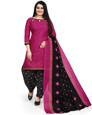women multicolor cotton printed ready to wear patiala salwar suit combo pack of 2 2