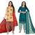 Rajnandini multicolor cotton blend printed unstitched salwar suit material (combo of 2)