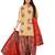 Rajnandini multicolor cotton blend printed unstitched salwar suit material (combo of 2)