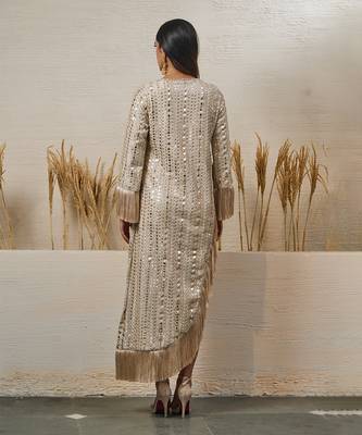 Ivory georgette dress 3