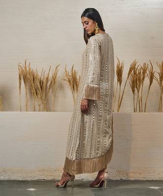 Ivory georgette dress 4